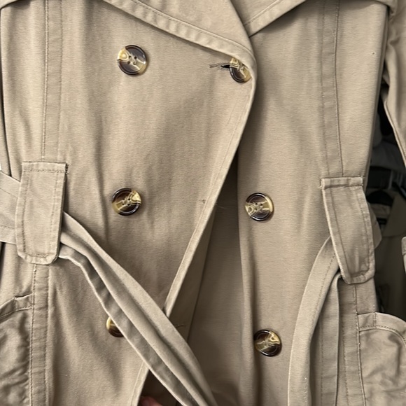 Tan cotton trench coat - Picture 3 of 5